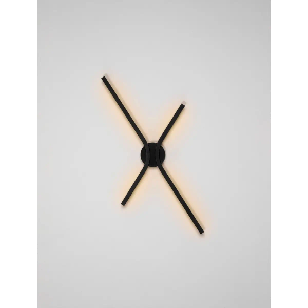 Lampa ścienna metalowa MALERTA LE45421 LED 16W 2700-4000W czarna