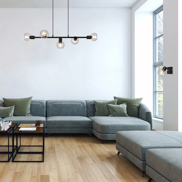 Wisząca lampa loftowa Sullivan 3297 zwis do jadalni nad stół czarna