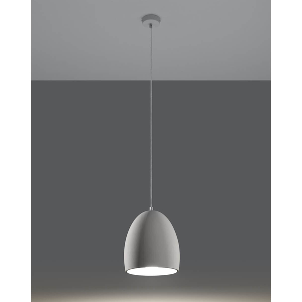 Wisząca lampa sypialniana SL.0848 ceramiczna nad łóżko biała