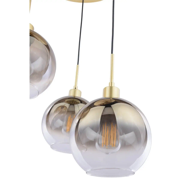 Lampa wisząca nad stół Lycia LYC8835 do jadalni kule złote