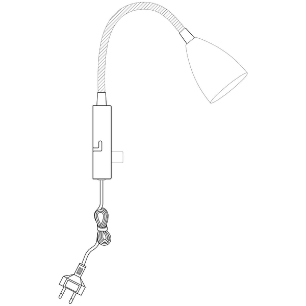 Kinkiet LAMPA ścienna CIRO 107410 Markslojd regulowana OPRAWA metalowa reflektorek na peszlu biały