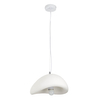Zwisowa lampa jadalniana Stone DN426-300 kamień metalowa biała
