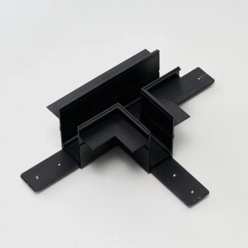 Szynowy łącznik-T do systemu magnetycznego TRACK AZ6703 czarny aluminiowy