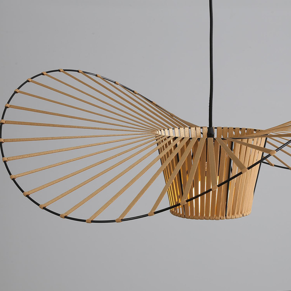 Wisząca lampa boho Sombrero ST-8052-140 gold Step designerska welur beżowa