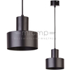 Metalowa LAMPA wisząca RIF 30897 Sigma okrągła OPRAWA zwis czarny