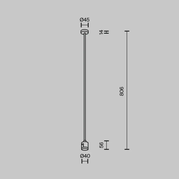 Sufitowy uchwyt z łącznikiem magnetyczny Flanity TRA159C-IPCL1-BS mosiądz