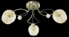 Sufitowa lampa retro 8824/3 21QG z kryształkami mosiądz