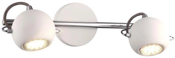 Ścienna lampa Salva K-8002/2 WH nad lustro biała chrom