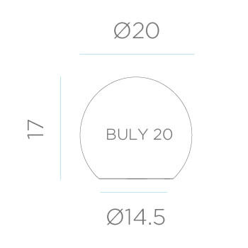 Kula do ogrodu Buly LUMBL020FTNW LED 1W 3000-6500K IP68 kulista biała