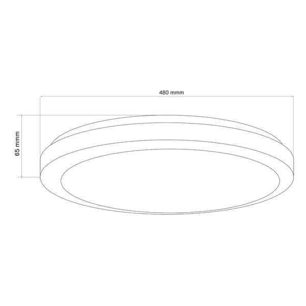 Salonowy plafon sufitowy Marian 326652 Polux LED 72W 3000-6000K IP44 biały