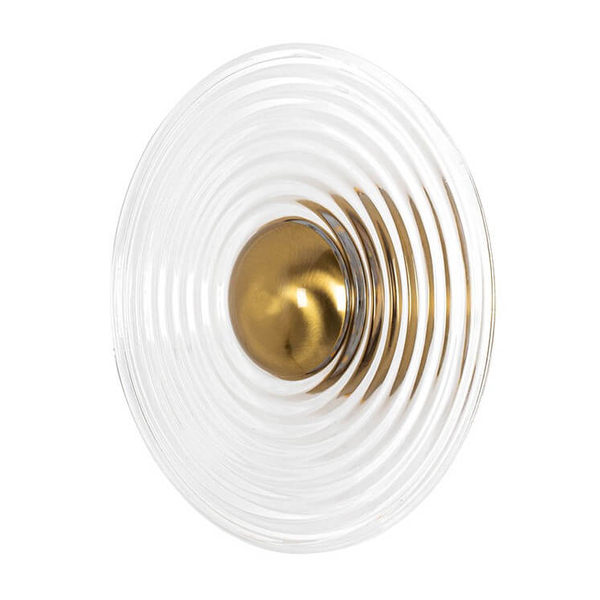 Szklana lampa ścienna Onda MSE1501100146 Moosee LED 9W 3000K retro złota