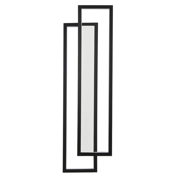 Naścienna lampa SYMMETRY ST-MD1027S LED 19W 3000K ramki do salonu czarna