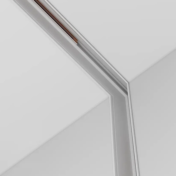 Wpuszczany łącznik-L Exility TRA034ICL-42.12W do szyn magnetycznych biały