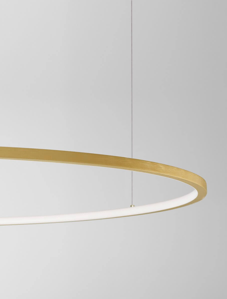 Lampa wisząca TOLUCA LE42779 Luces Exclusivas pierścień LED 58W 3000K złoty