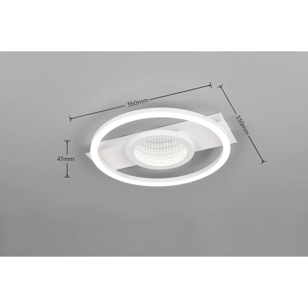 Ringowa lampa sufitowa Wheeler R64801131 LED 16W 4000K biały