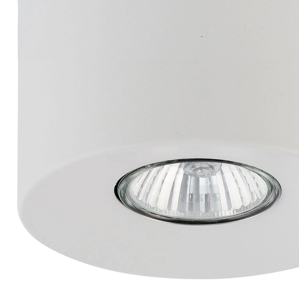 Nastropowa lampa tuba Orion 3234 TK Lighting okrągła metalowa biała