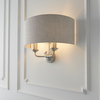 Lampa ścienna abażurowa Highclere 94403 Endon beżowy chrom