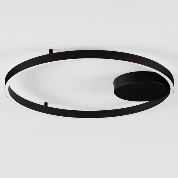 Nasufitowa lampa SULLANA LE44872 LED 60W 3000K ring okrąg czarna