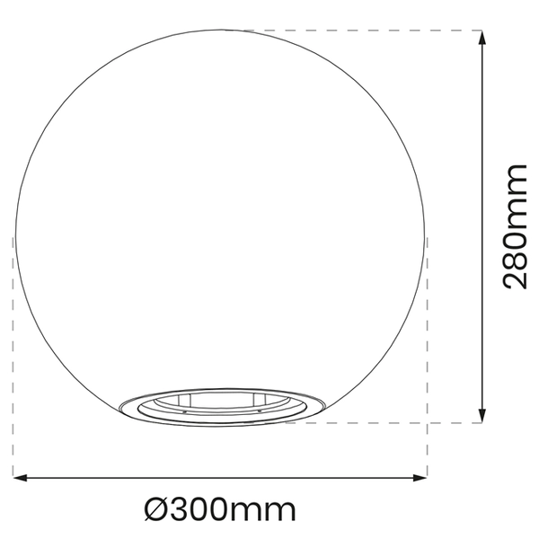 Stojąca lampa ogrodowa Globo EKO0457 Eko-light IP44 kula biała