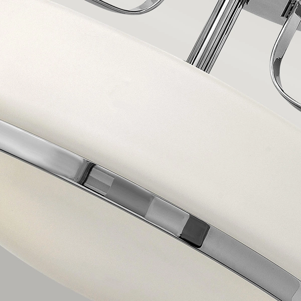 Sufitowa lampa szklana Harper HK-HARPER-SFS-CM Hinkley biały chrom