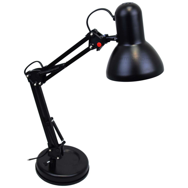 Biurkowa LAMPKA stojąca FAMOUS 24880 Globo metalowa LAMPA na regulowanym ramieniu czarna