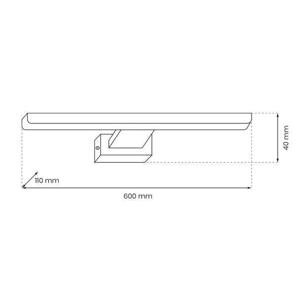 Kinkiet LAMPA ścienna SHINE ML3878 Milagro łazienkowa OPRAWA nad lustro LED 13,8W 4000K galeryjka IP44 biała