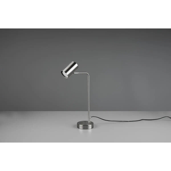 Metalowa lampa MARLEY 512400107 nikiel tuba z włącznikiem 1xGU10