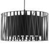 Lampa wisząca okrągła Harmony 1654 TK Lighting tkaninowa czarna
