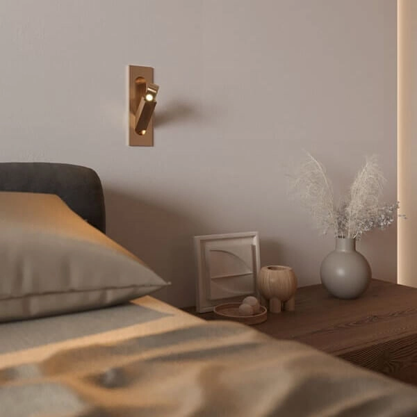 Przyścienny kinkiet z regulacją LIBRA W0377 Maxlight LED 3W 3000K mosiądz