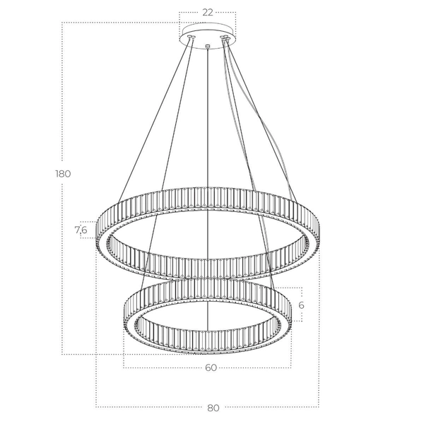 Lampa wisząca LED SPARK AZ5792 Azzardo 120W 3000K ściemnialna złota