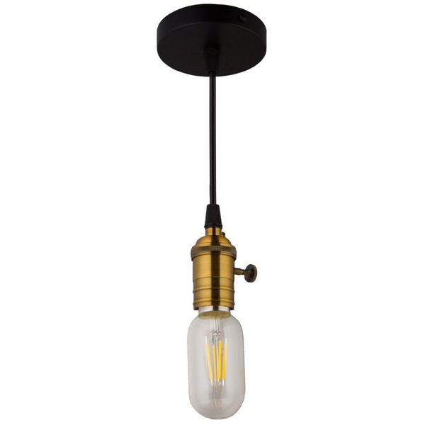 Wisząca lampa Edison ABIGALI-ZA-2 kabel nad stół mosiądz