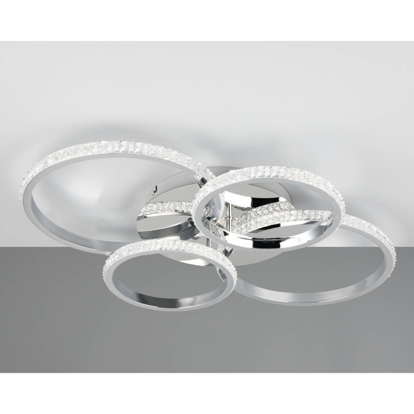 Przysufitowa lampa Cires R67364106 LED 27W 4000K pierścienie srebrny