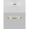 Pierścieniowa lampa wisząca MONTALO LE45404 LED 60W 3000K kryształy srebrne