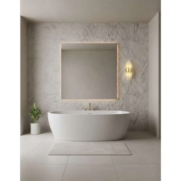 Kryształowy kinkiet ścienny Otto CGOTTOGOLD45 szklany mosiądz