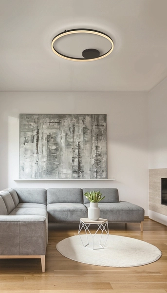 Plafon przysufitowy Halo AZ5345 LED 60W 3000-6000K ring pilot czarny