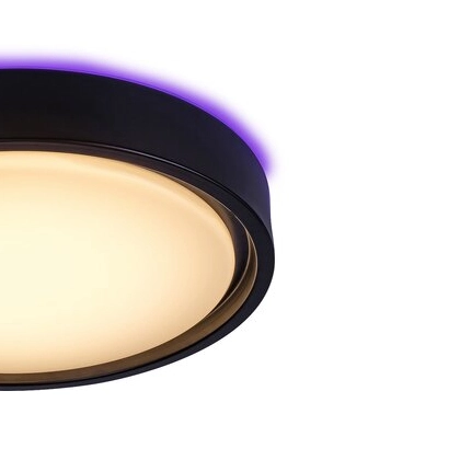 Plafon LAMPA sufitowa FOSTER 3283 Rabalux okrągła OPRAWA metalowa LED 28W 2700K - 5000K plafoniera z pilotem czarna