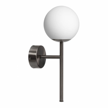 Sypialniany kinkiet ścienny MIJA 21086120 Kaspa kulisty biały tytan