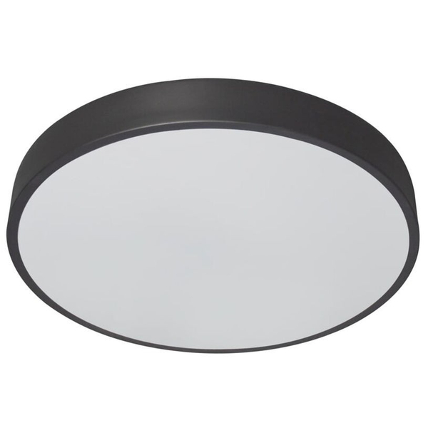 Okrągła LAMPA sufitowa TESIA 3316 Rabalux plafon LED 60W 3000K - 6000K z pilotem czarny