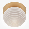 Lampa nasufitowa Reels MOD268CL-01G Maytoni bańka do salonu złota biała