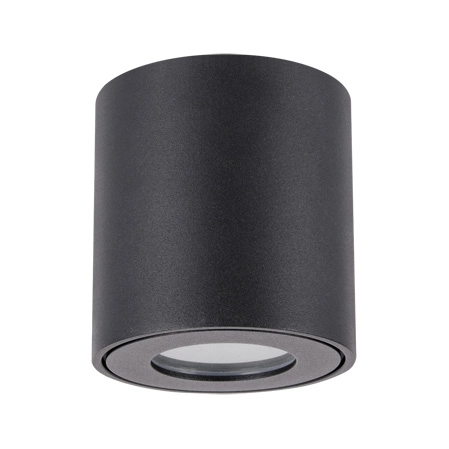 Ogrodowa LAMPA sufitowa ZORBA DWL 03955 Ideus zewnętrzna OPRAWA outdoor tuba metalowa IP54 czarna