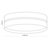 Lampa sufitowa jutowa Linobianco 6578 TK Lighting ekologiczna brązowa biała
