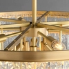 Lampa zwis Iceland ST-6308-6 Step lód kryształki pałacowa do salonu złota