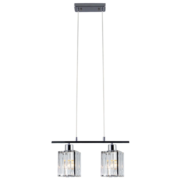 Wisząca lampa glamour 6791/2 8C crystals do kuchni chrom