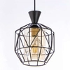 Geometryczna lampa wisząca VEN W-5291/1 BK industrialny czarny miodowy