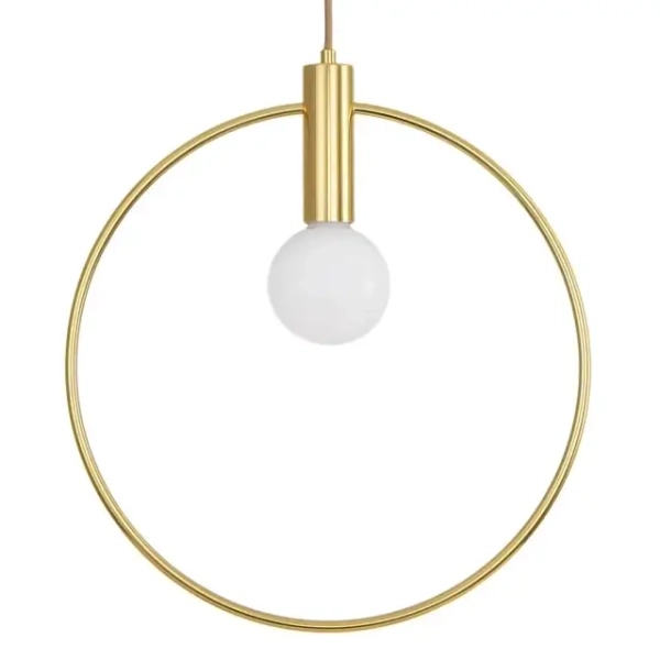 Wisząca lampa ring BELLA DP0001A-250R nad stół do jadalni złota