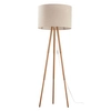 Lampa podłogowa skandynawska Tokyo 5288 TK Lighting drewniana lniana
