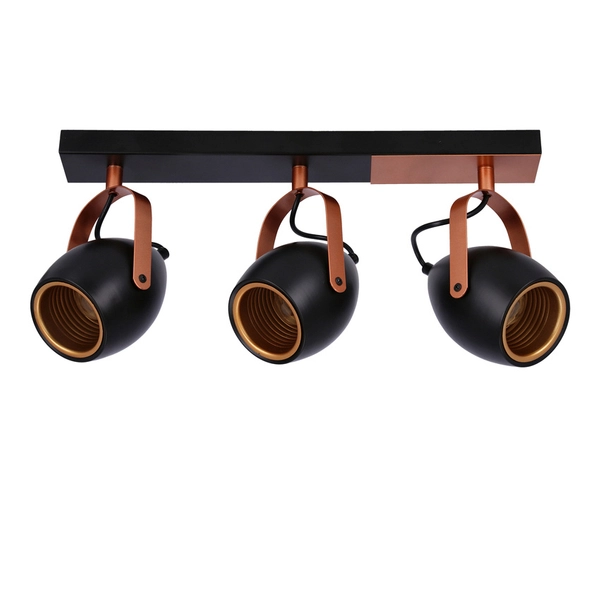 Potrójna lampa sufitowa Anica 93-82589 Candellux regulowana czarna