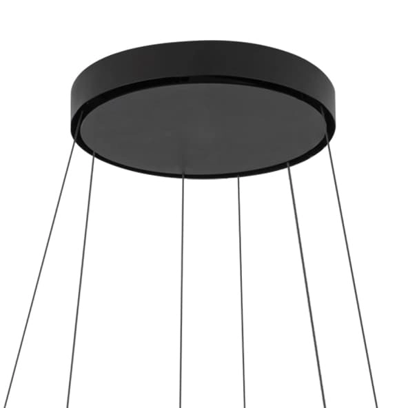 Zwisowa lampa salonowa Circolo 10864 Nowodvorski LED 35W 4000K czarna