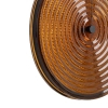 Wisząca lampa AURA LED szklana bursztynowa czarna 1x22W 3000K dysk nad stół 12233