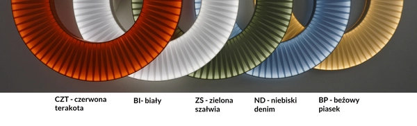 Stołowa lampa pierścieniowa Nexo 2039 LED 49W 4000K terrakota czerwony